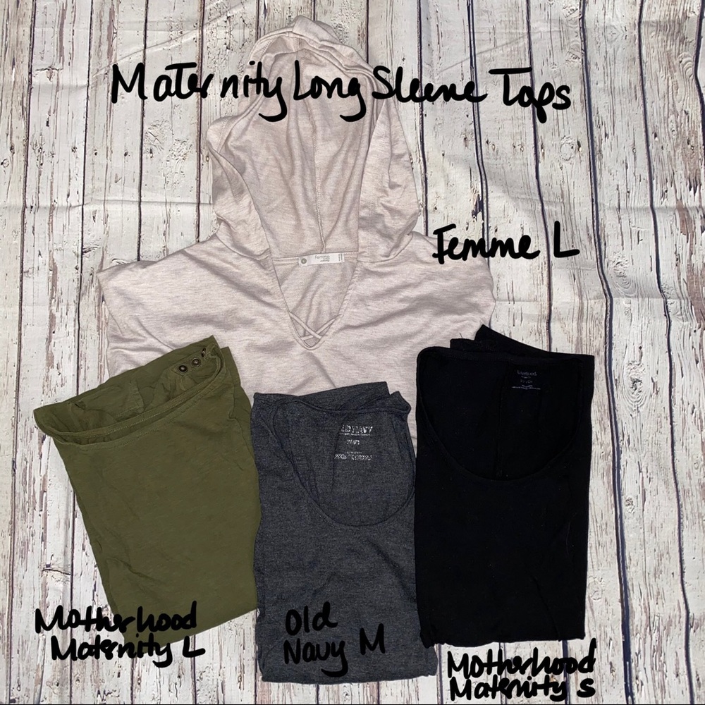 Maternity Long Sleeve Tops & Hoodie Sweater